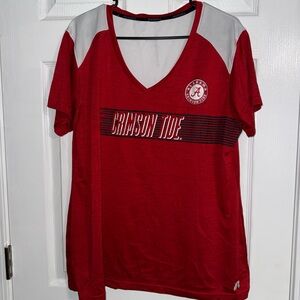 Crimson Tide Women's Red V-Neck Blouse